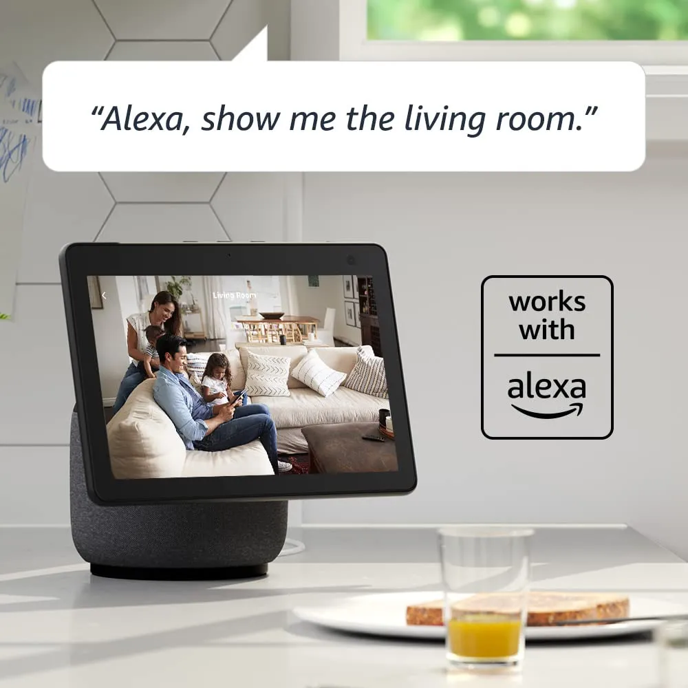 Blink Mini - Compact indoor plug-in smart security camera, 1080p HD video, night vision, motion detection, two-way audio, easy set up, Works with Alexa – 1 camera (Black)