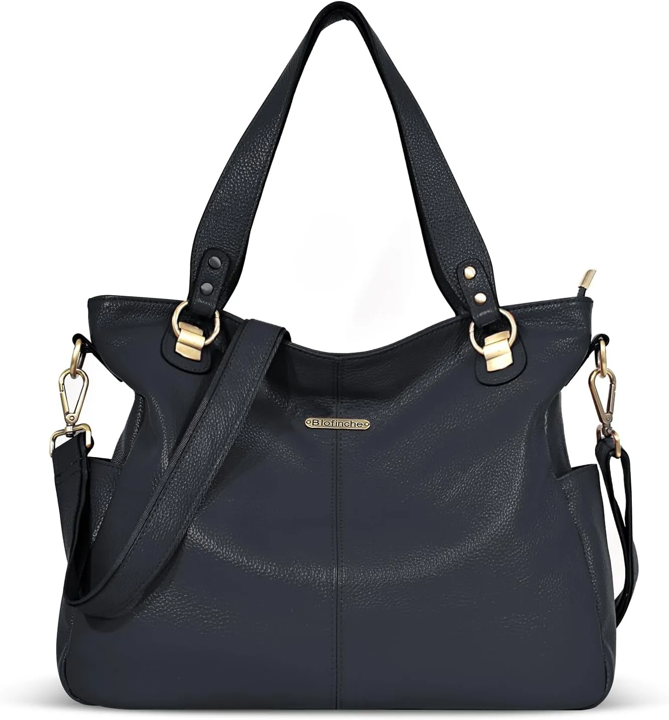 Blofinche Genuine Leather Hobo Bag for Women Large Slouchy Tote Purse Soft Real Shoulder Handbag Satchel for Laptop Work Lady