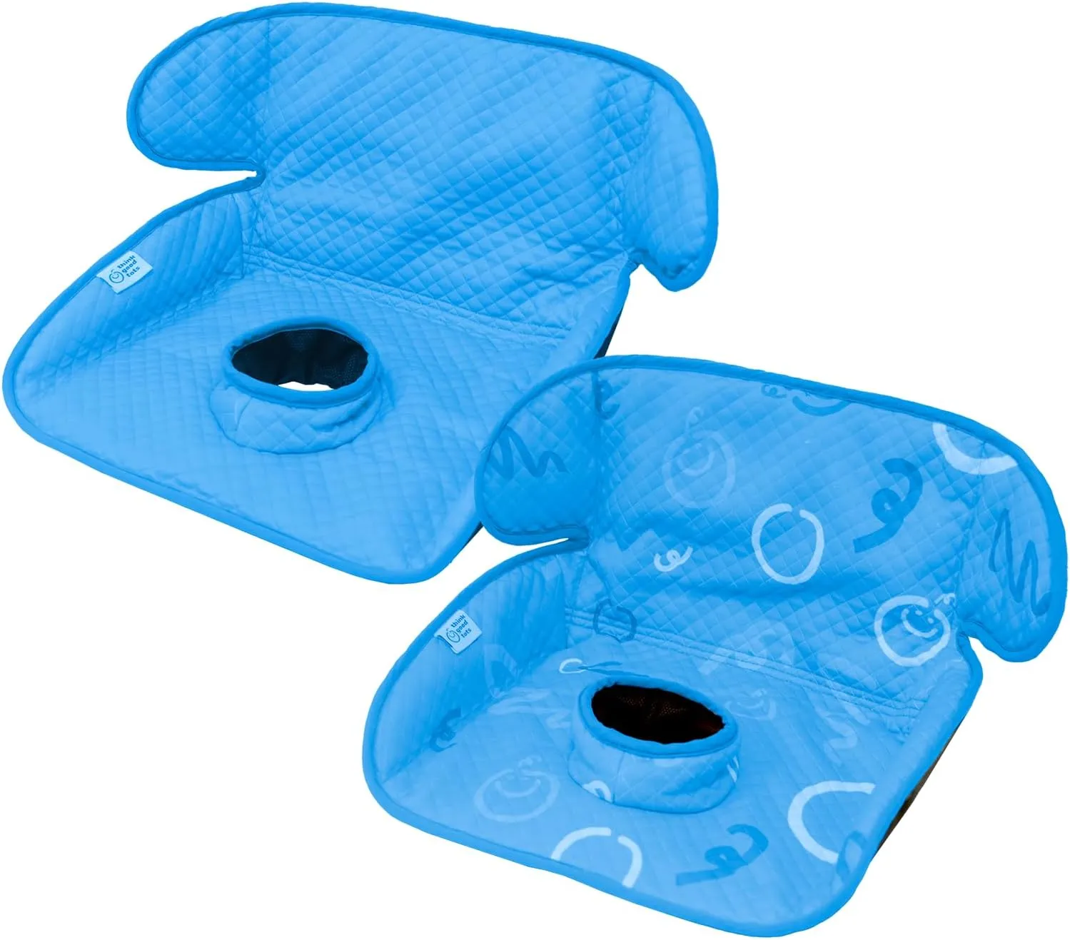 Blue Piddle Pad 2-Pack – Waterproof Car Seat & Stroller Protector for Potty Training Toddlers & Babies, Machine Washable, Anti-Slip Backing, Universal Fit