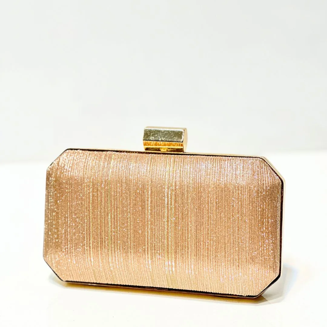 Blush Shimmer Clutch