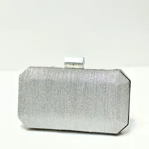 Blush Shimmer Clutch