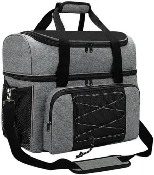 Bowling Roller Bags Bowling Ball Bag with Double Ball Holder Bowling Ball Tote Bags for One Pair of Bowling Shoes Size