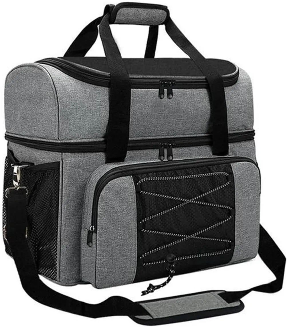 Bowling Roller Bags Bowling Ball Bag with Double Ball Holder Bowling Ball Tote Bags for One Pair of Bowling Shoes Size