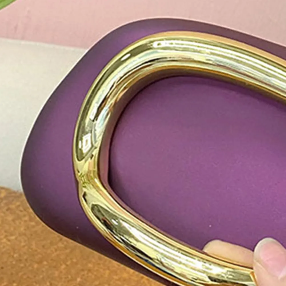 Box Clutch Purses For Women Shell Shape PU Leather Evening Handbag Gold Metal Handle Clutch Bag With Chain
