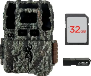 Browning Dark Ops DCL Nano Trail Game Camera Bundle Includes 32GB Memory Card and J-TECH Card Reader (26MP) | BTC6DCLN, Camo