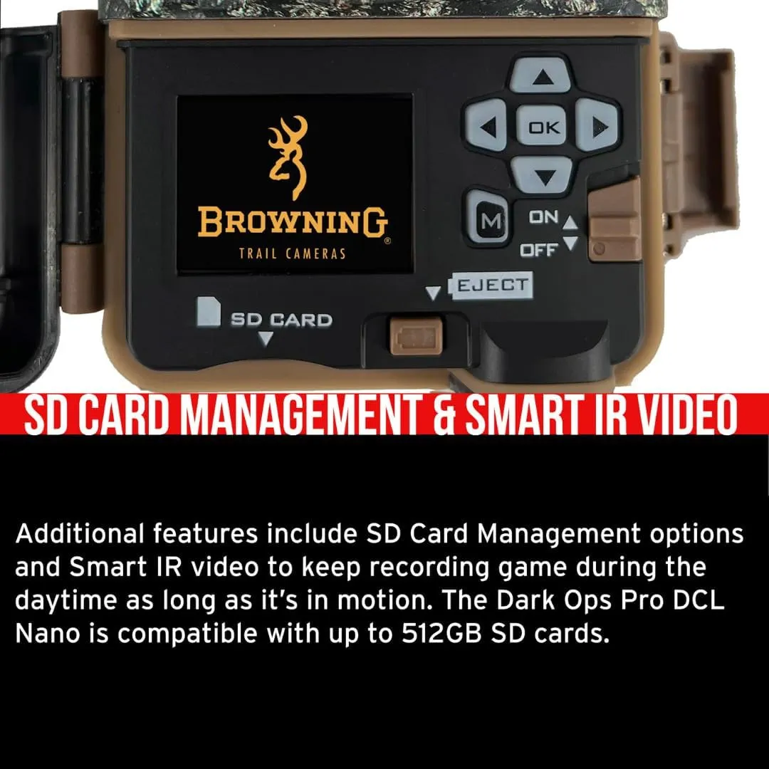 Browning Trail Cameras Strike Force Pro DCL Nano 26MP Trail Camera with Dual Camera Lens Technology Bundle with 32GB Ultra SDHC UHS-I Memory Card and High Speed Card Reader (3 Items)