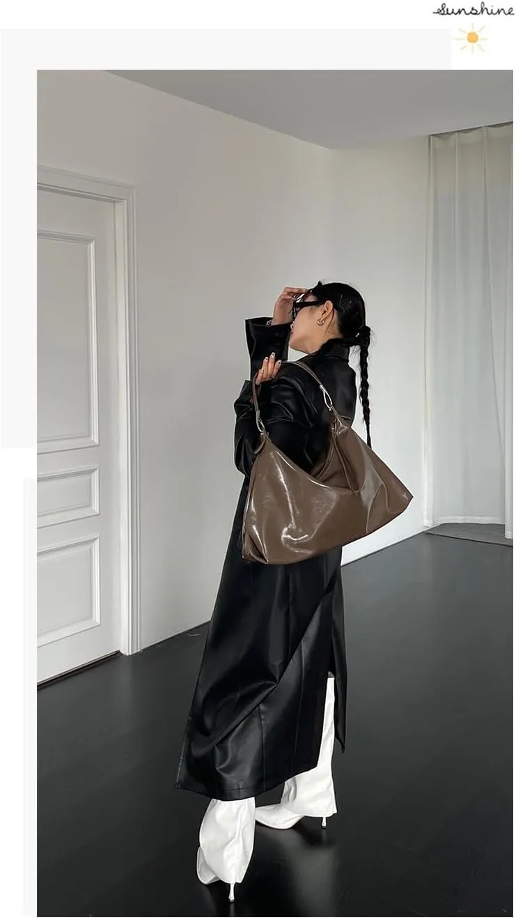 Burgundy Purse Large Tote Bags for Women Hobo Bag Vegan Leather Tote Bag Aesthetics Bag