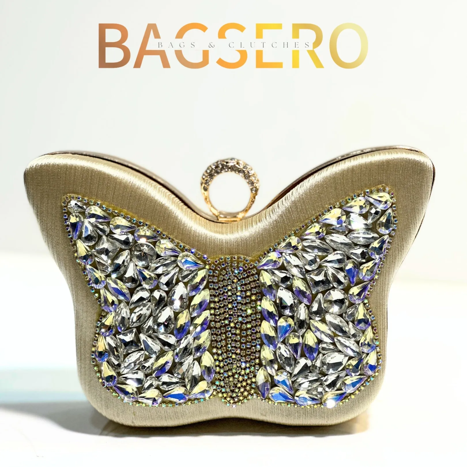 Butterfly Crystal Clutch