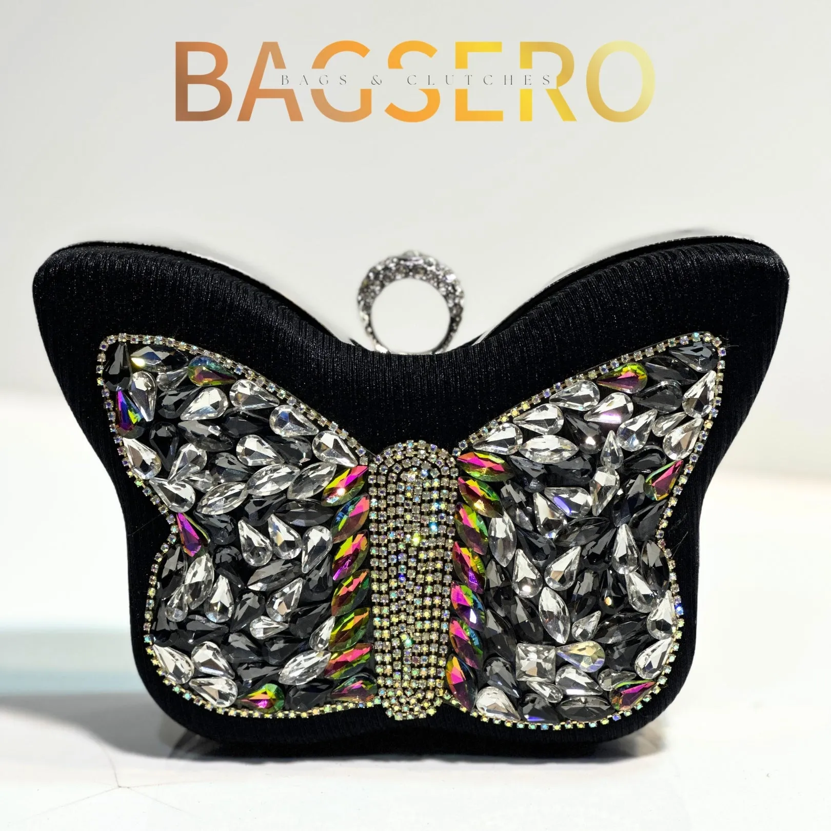 Butterfly Crystal Clutch