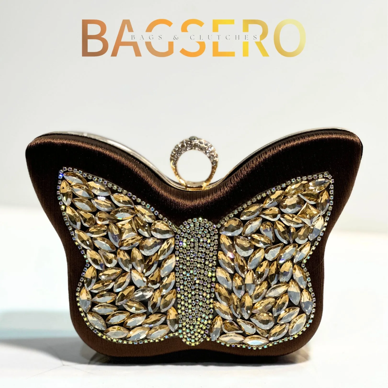 Butterfly Crystal Clutch
