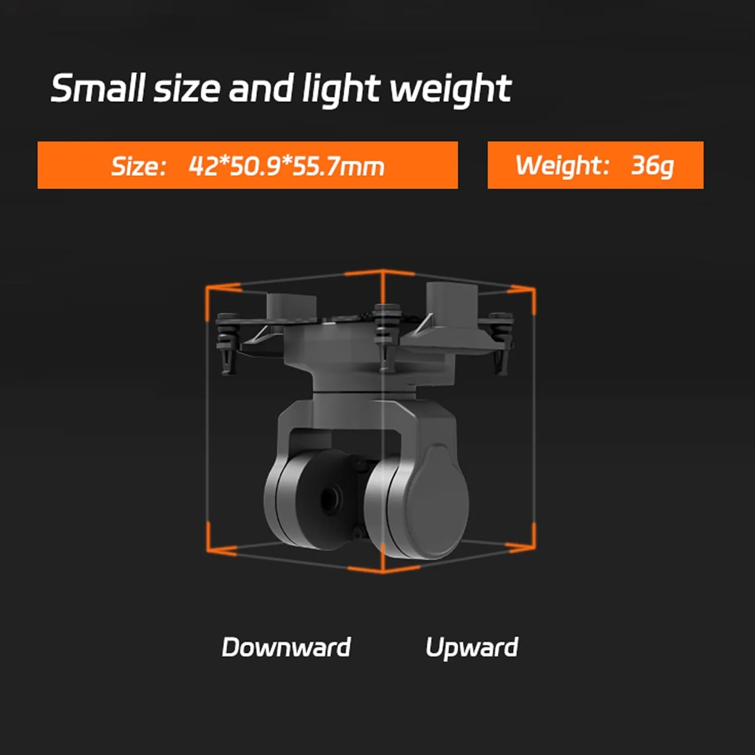 C-20D 2-Axis FPV Camera Gimbal,Pan Tilt Mount,FPV Head Tracking with UART,PWM S.Bus Control Compatible with DJI O4 O3 for Walksnail Runcam&Analog Cameras for RC Car Airplanes Drone (Standard Version)