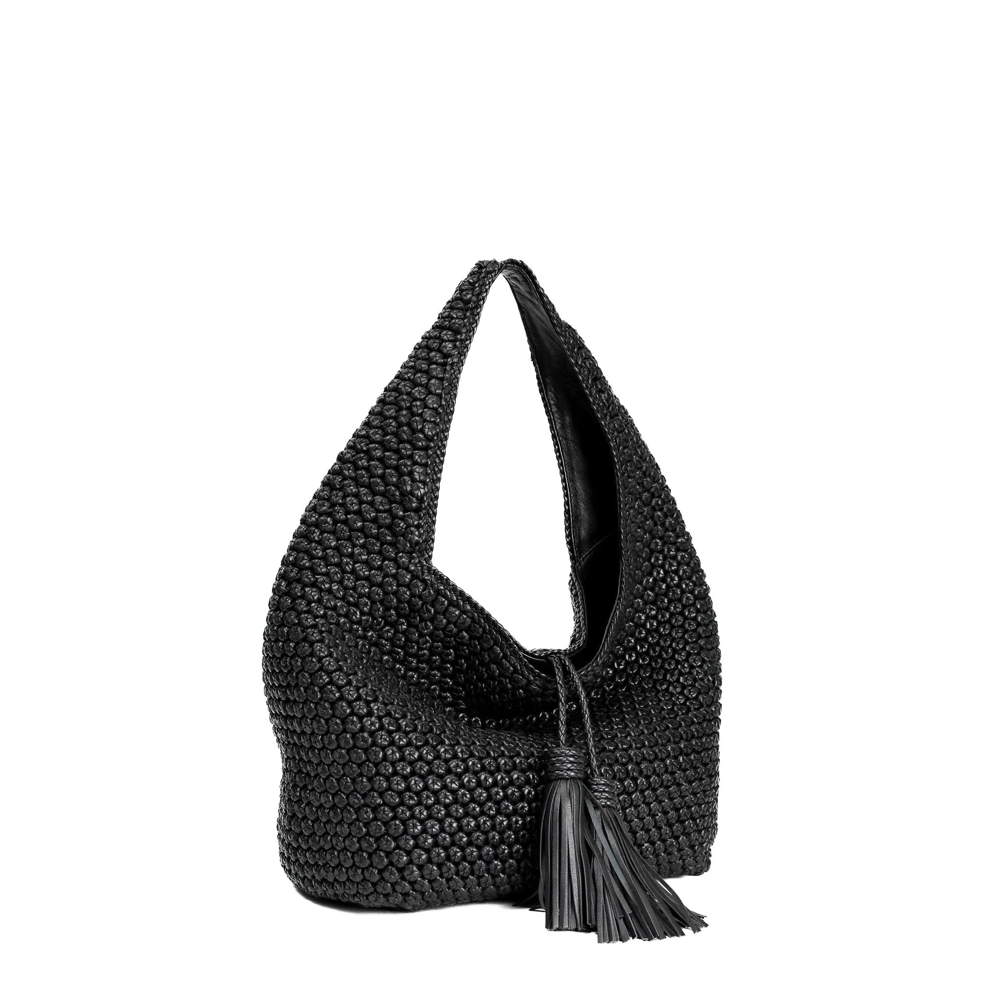 CA 538 - OCTO HOBO BAG - BLACK