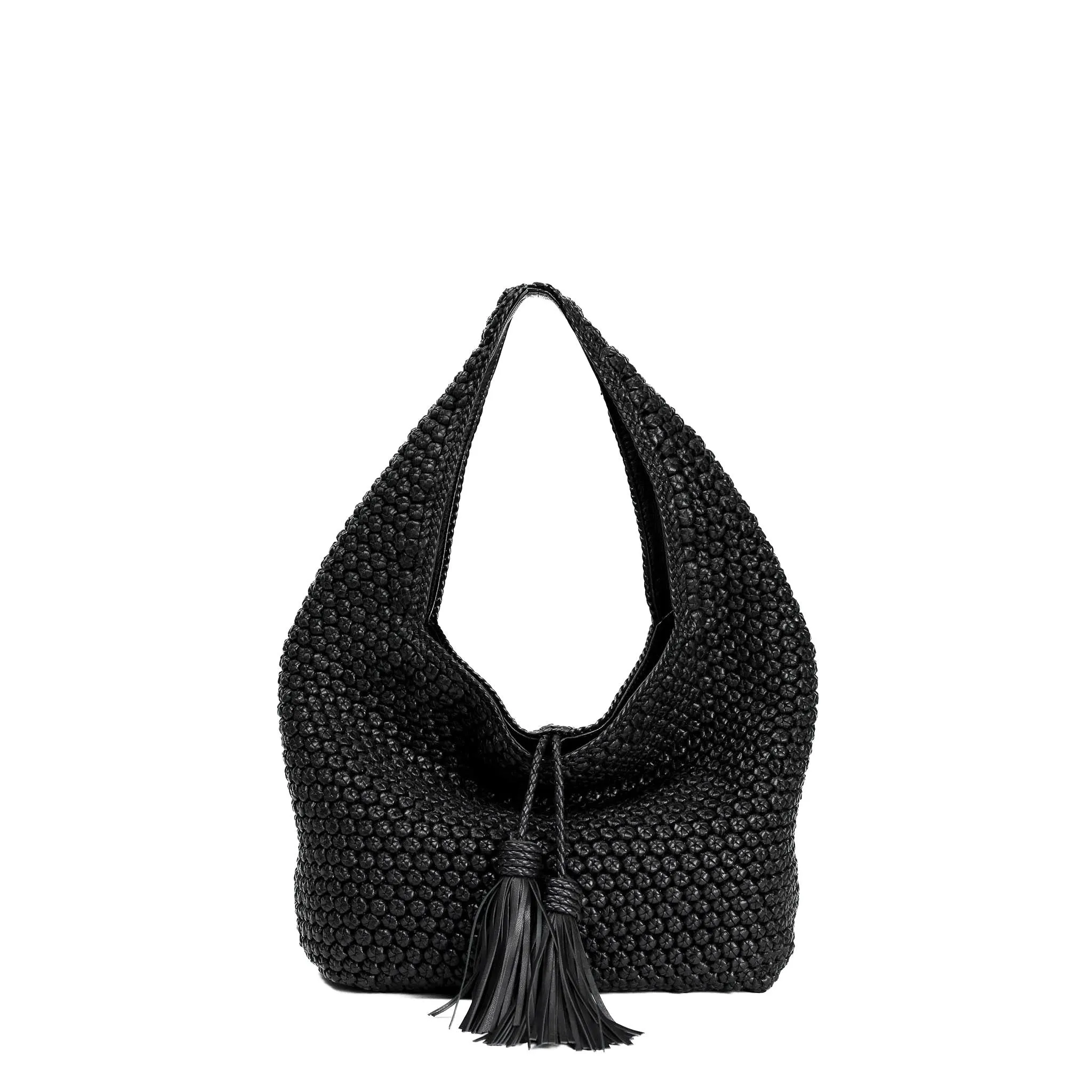CA 538 - OCTO HOBO BAG - BLACK