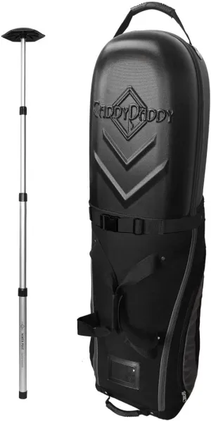 CaddyDaddy Enforcer Golf Travel Bag Soft-Sided Cover with Hard Top Protection, Wheels & Lockable X-Large Zippers. Case for Transporting Golf Clubs on Airlines, 1 Year Travel Case Replacement Coverage