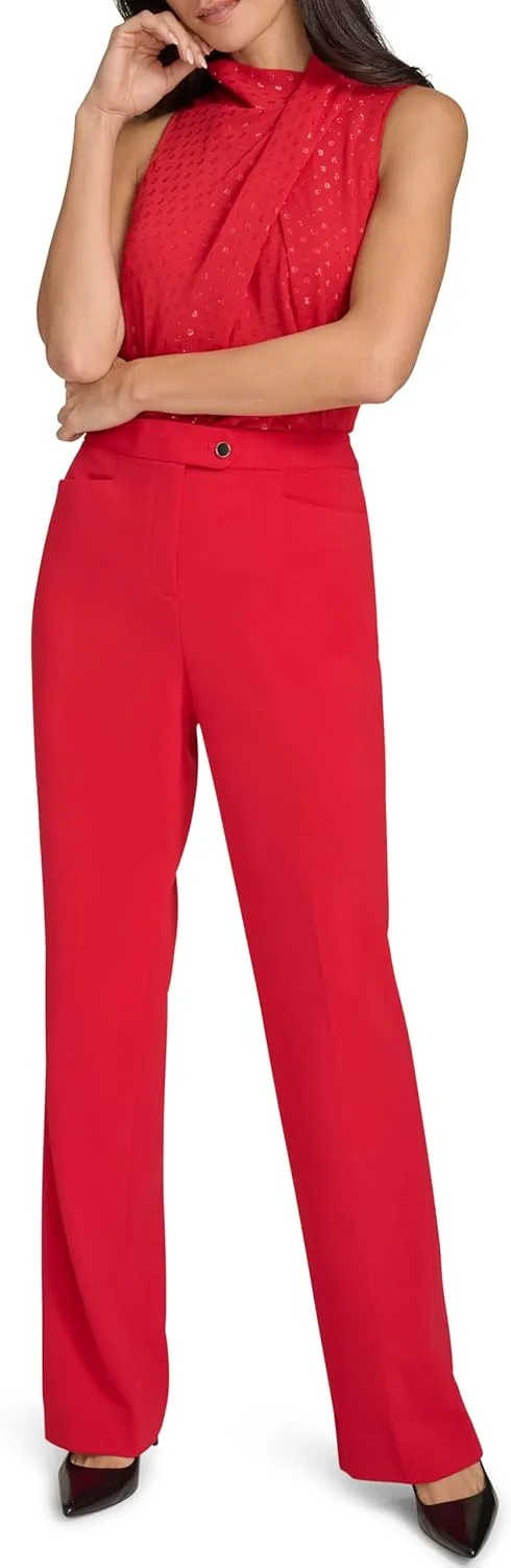 Calvin Klein Women's Straight-Leg Classic Business Casual Pants