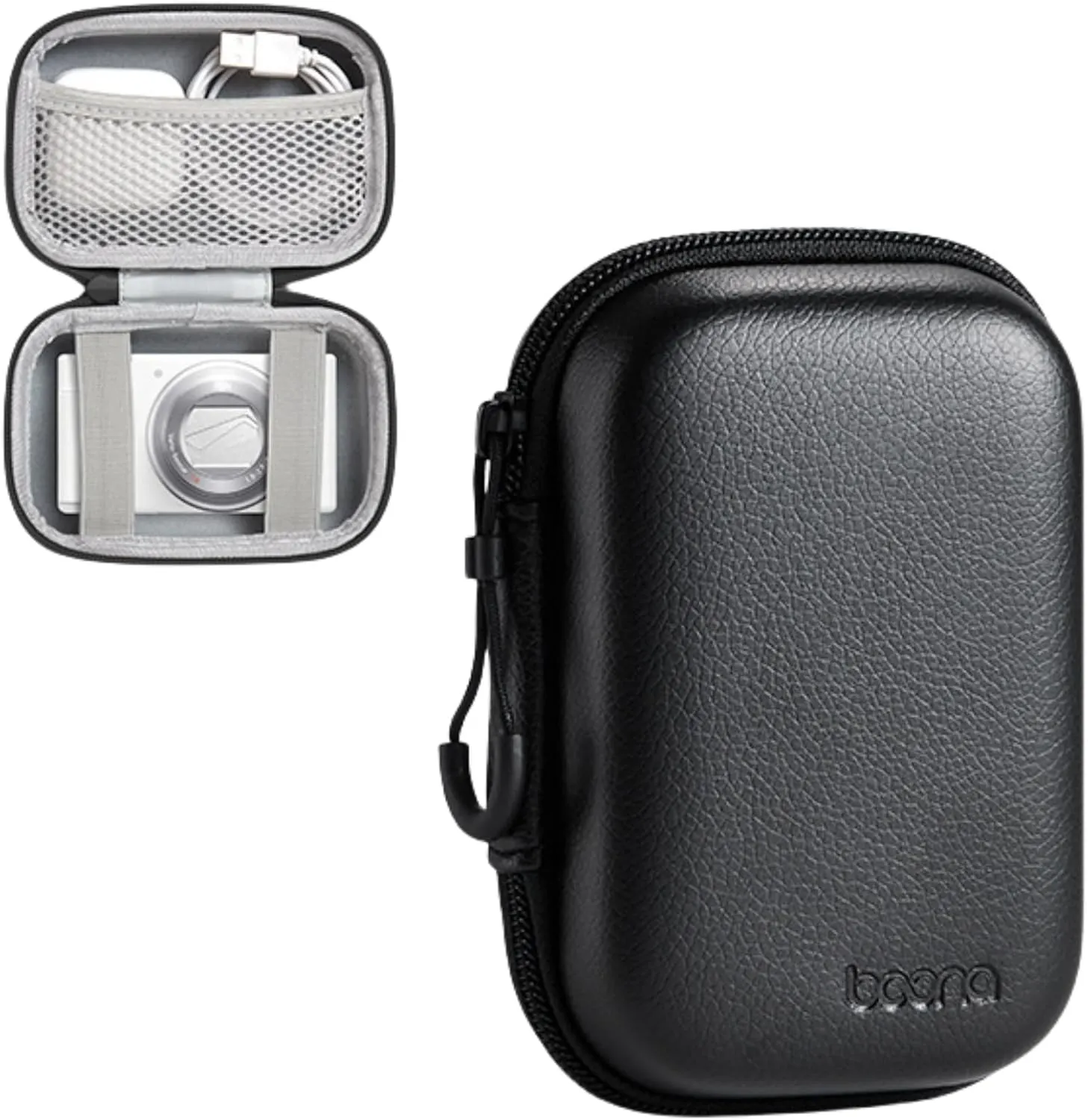 Camera Case for Digital Camera,Camera Storage Holder Travel Bag for Sony ZV-1/Ricoh GR/Casio zr1000/1200/Canon G7/SX720/Panasonic ZS110 (black)