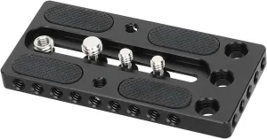 CAMVATE Aluminum Camera Baseplate with 1/4"-20 & 3/8"-20 Screw - 3519