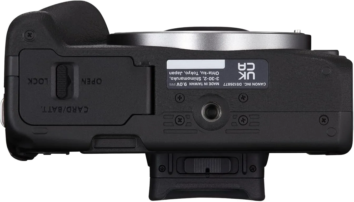 Canon EOS R50 Mirrorless Vlogging Camera (Body Only/Black), RF Mount, 24.2 MP, 4K Video, DIGIC X Image Processor, Subject Detection & Tracking, Compact, Smartphone Connection, Content Creator