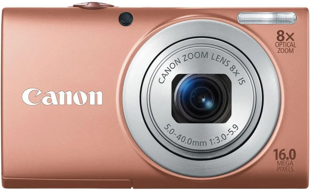 Canon PowerShot A4000 is 16.0 MP Digital Camera with 8X Optical Image Stabilized Zoom 28mm Wide-Angle Lens with 720p HD Video Recording and 3.0-Inch LCD (Pink)