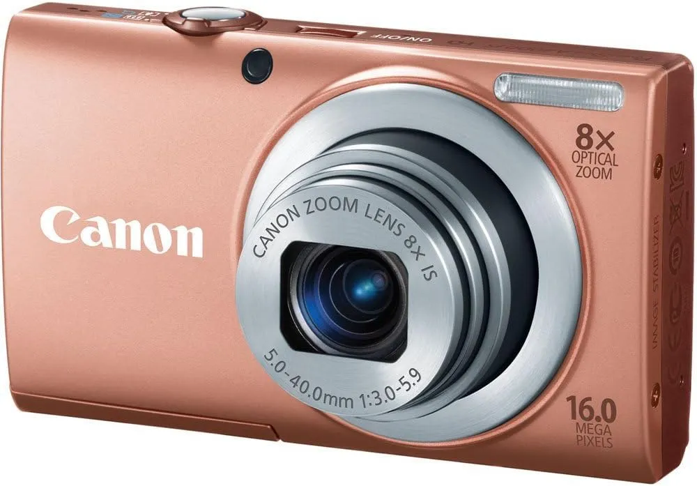 Canon PowerShot A4000 is 16.0 MP Digital Camera with 8X Optical Image Stabilized Zoom 28mm Wide-Angle Lens with 720p HD Video Recording and 3.0-Inch LCD (Pink)