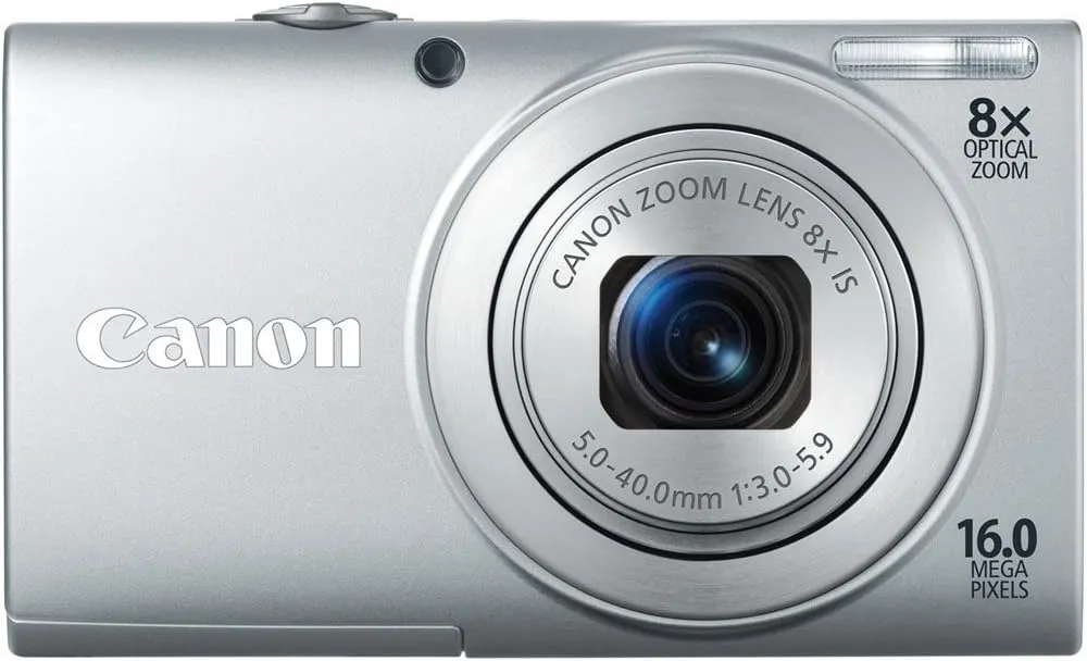 Canon PowerShot A4000 is 16.0 MP Digital Camera with 8X Optical Image Stabilized Zoom 28mm Wide-Angle Lens with 720p HD Video Recording and 3.0-Inch LCD (Silver)
