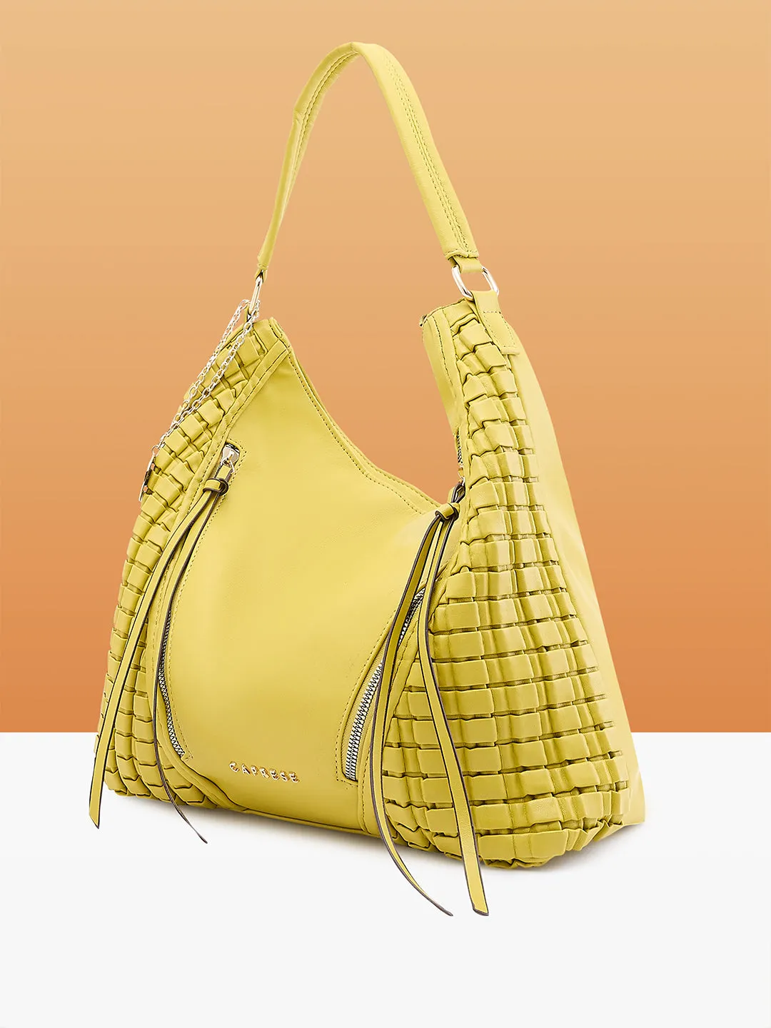 Caprese Havana Large Pastel Yellow Hobo Bag