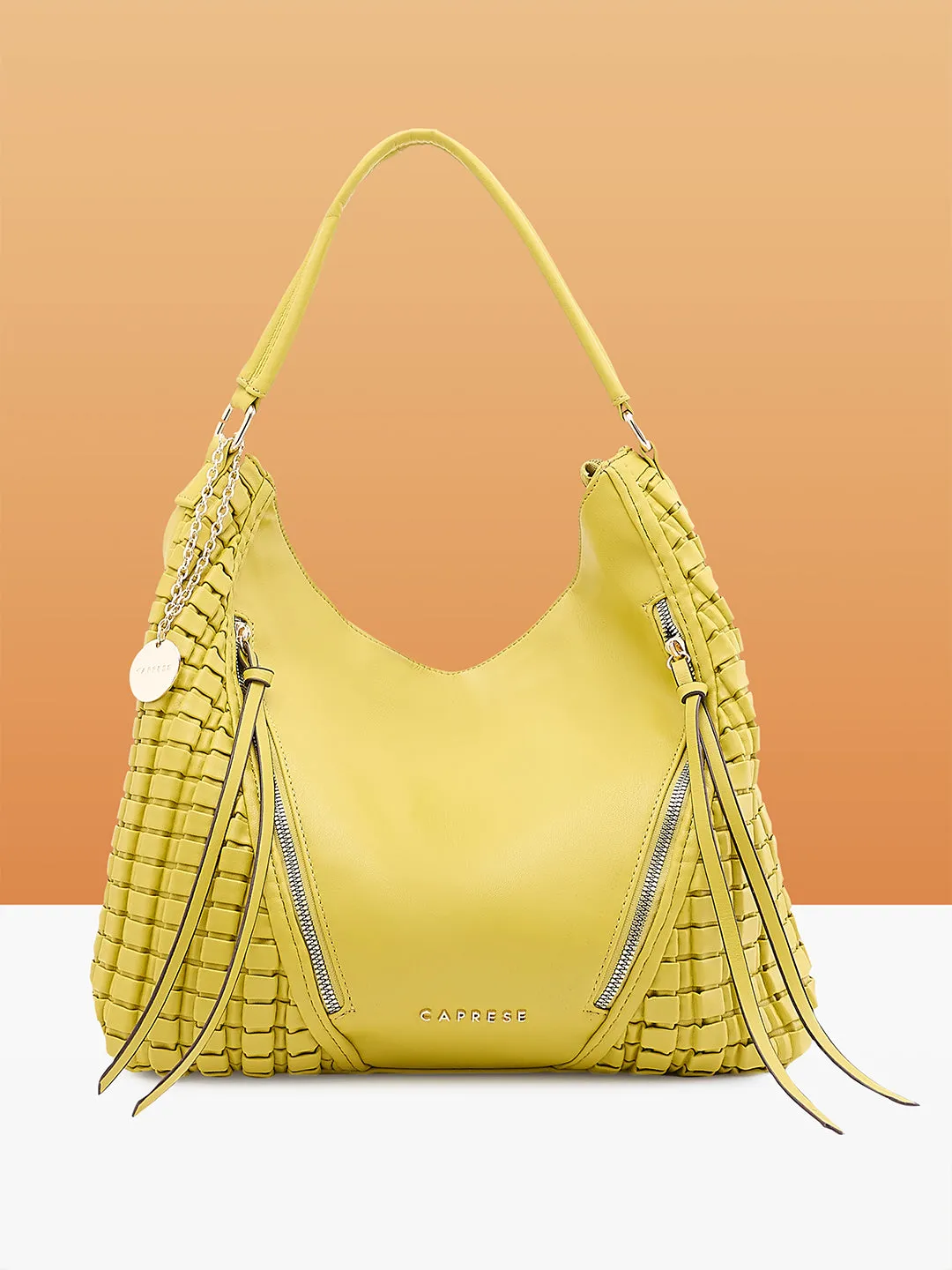 Caprese Havana Large Pastel Yellow Hobo Bag