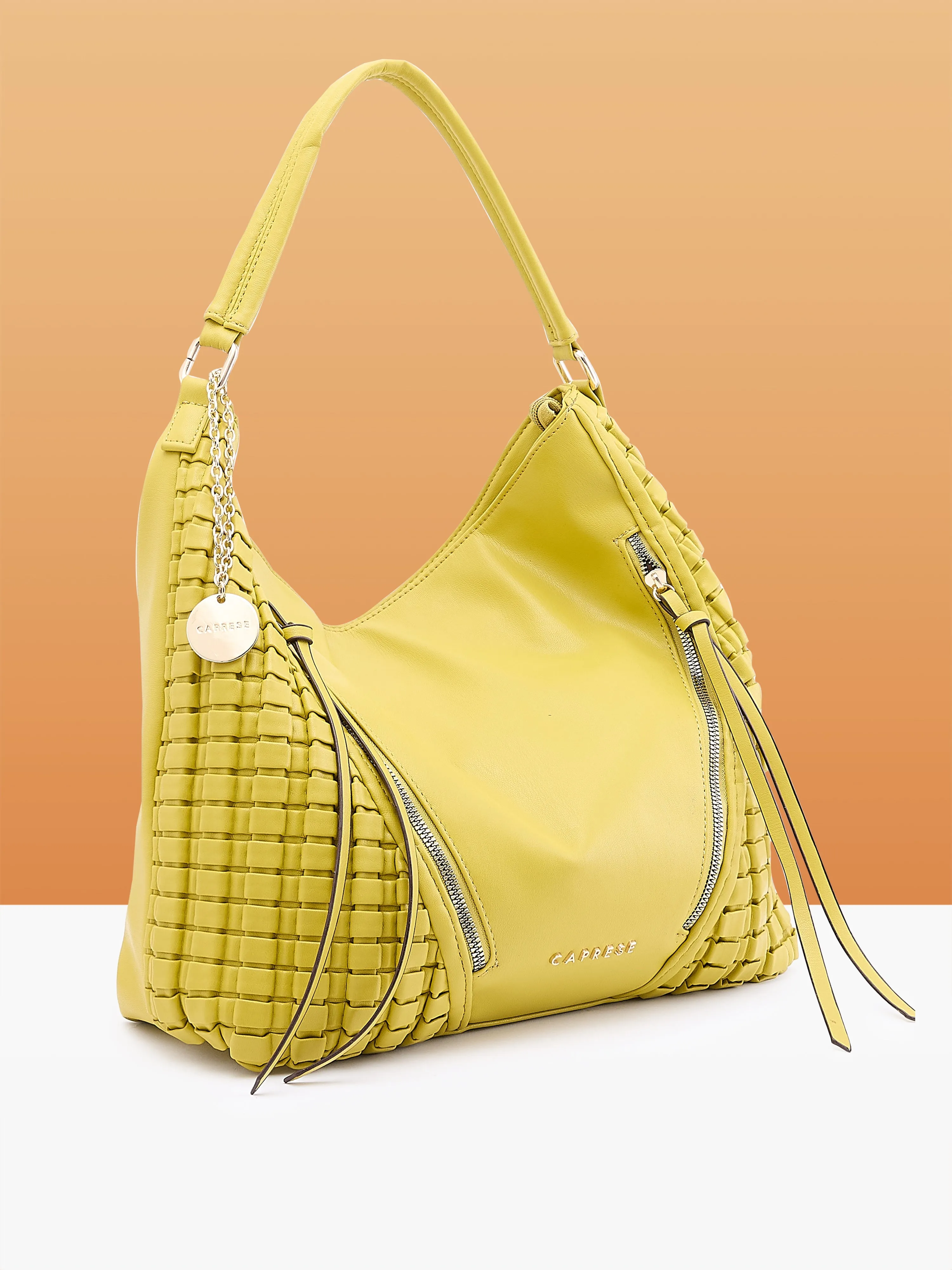 Caprese Havana Large Pastel Yellow Hobo Bag