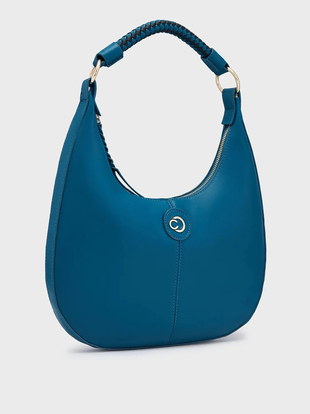 Caprese Mindy Medium Teal Hobo Bag
