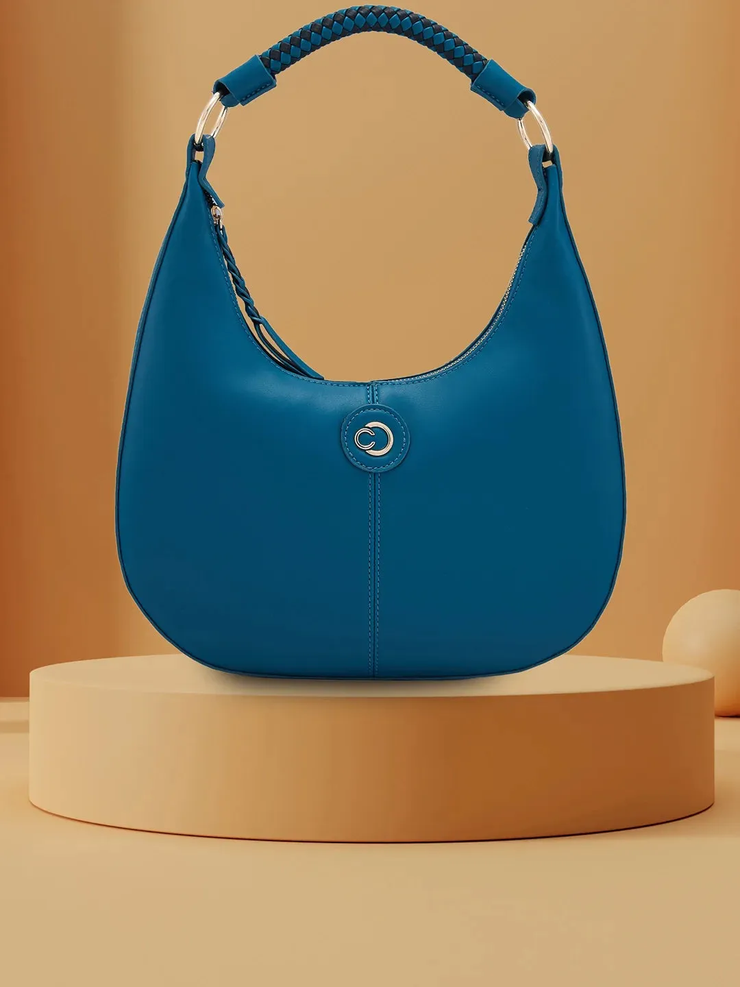 Caprese Mindy Medium Teal Hobo Bag