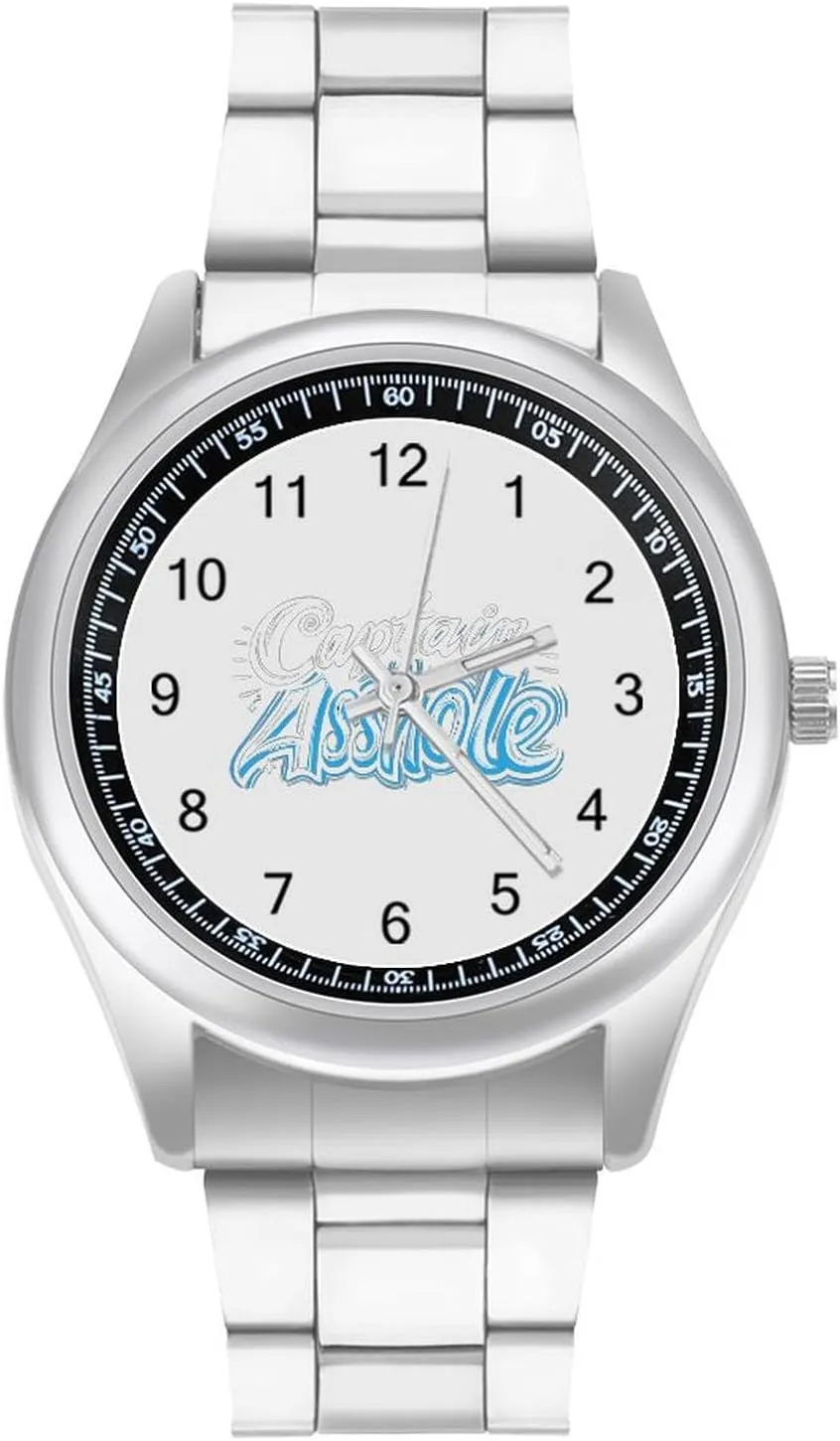 Captains Asshole Fashion Classic Wrist Watches for Men Casual Business Dress Watch Unisex