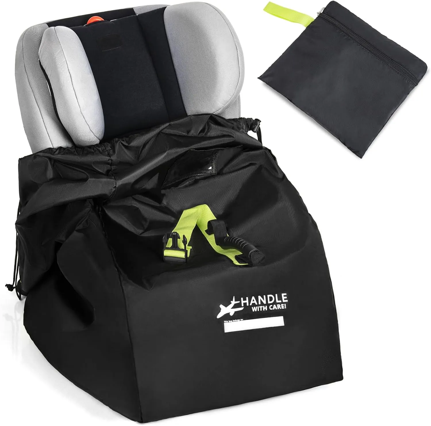 Car Seat Travel Bag for Airplane - Fits Infant Car Seats, Convertible Car Seats, Booster Seats, Car Seat Bases - for Worry-Saving, Effortless and Safe Travel
