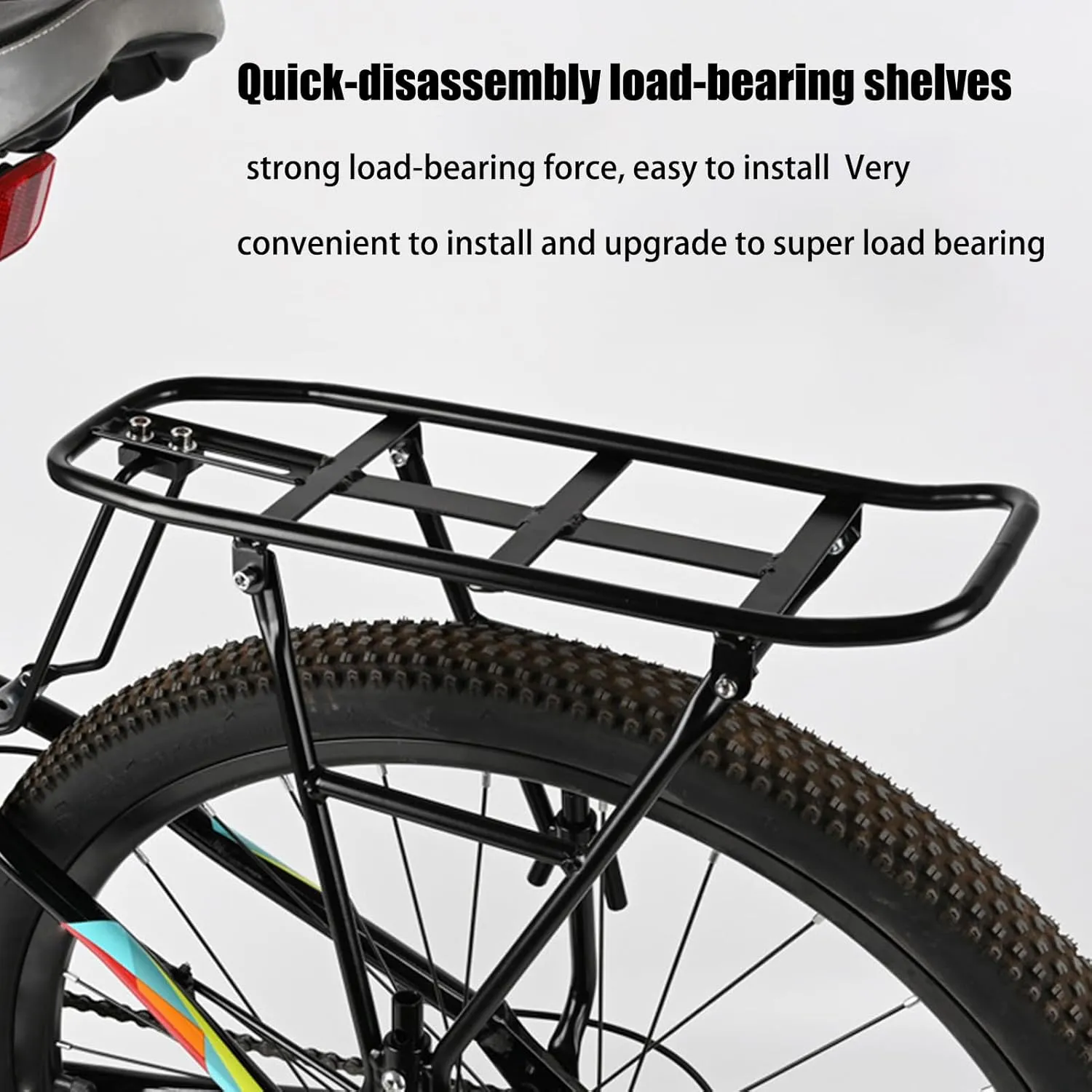 Cargo Rack Bike | Bike Carrier Pannier Rack Thick Widened - Pannier Carrying Accessories Stable Bicycles Seat for Daily Commuting Cycling Enthusiasts