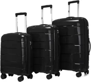 Carry On Luggages Suitcase Luggage Sets 3 Piece Suitcases with Wheels, Expandable and Travel Lightweight Luggage Suitcases (F-20 24 28 in