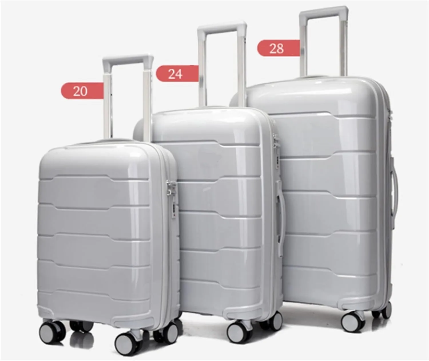 Carry On Luggages Suitcase Luggage Sets 3 Piece Suitcases with Wheels, Expandable and Travel Lightweight Luggage Suitcases (F-20 24 28 in