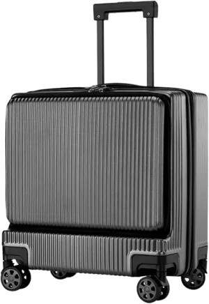 Carry On Luggages Suitcase Suitcases with Wheels Front Opening Carry On Luggage Security Combination Lock Boarding Luggage Suitcases (B-18in
