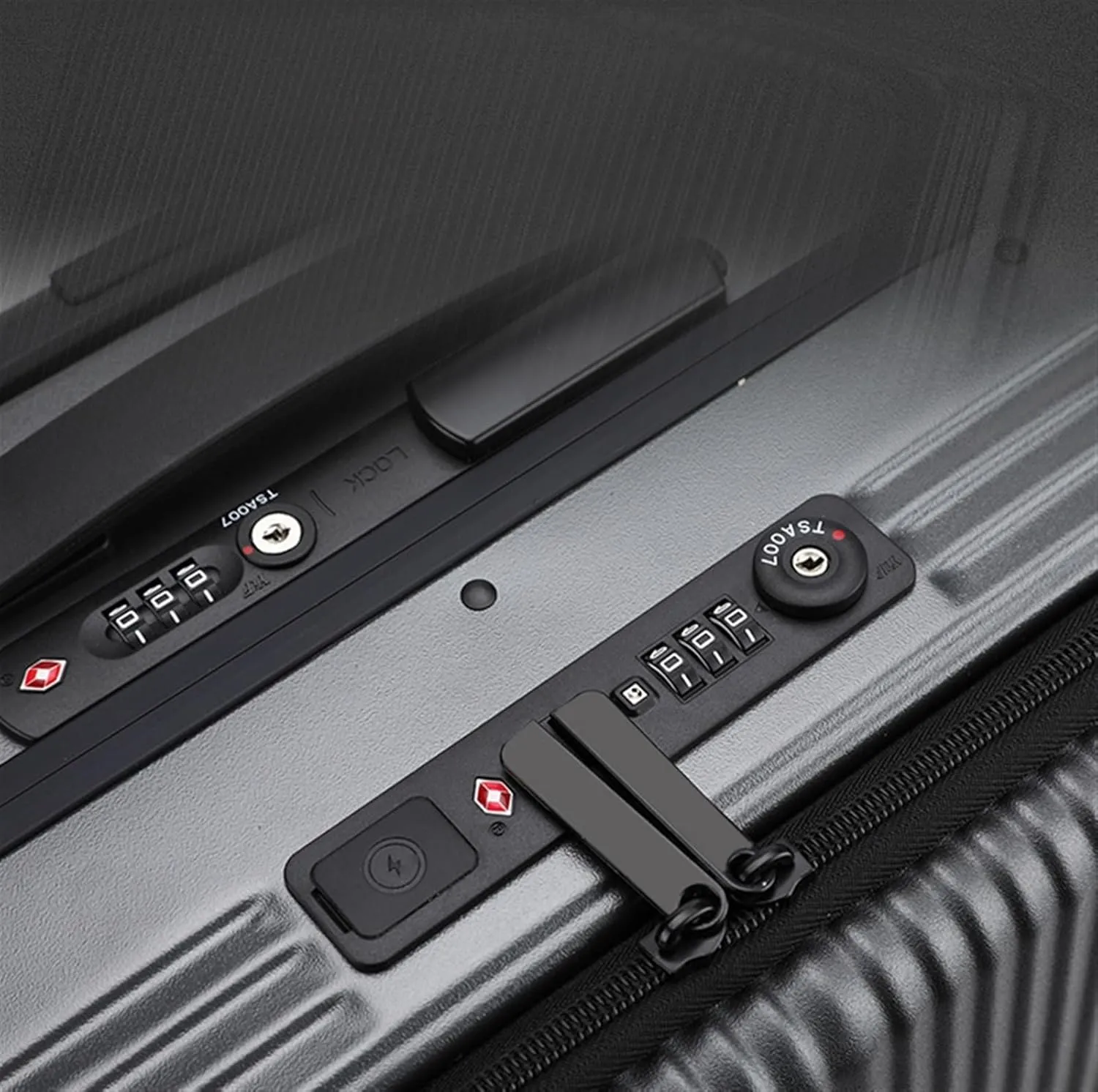 Carry On Luggages Suitcase Suitcases with Wheels Front Opening Carry On Luggage Security Combination Lock Boarding Luggage Suitcases (B-18in