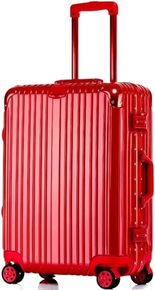 Carry On Luggages Suitcase Travel Luggage Suitcase Spinner with Wheels,Hardside Carry On Suitcase for Travel Luggage Suitcases (Red-26in