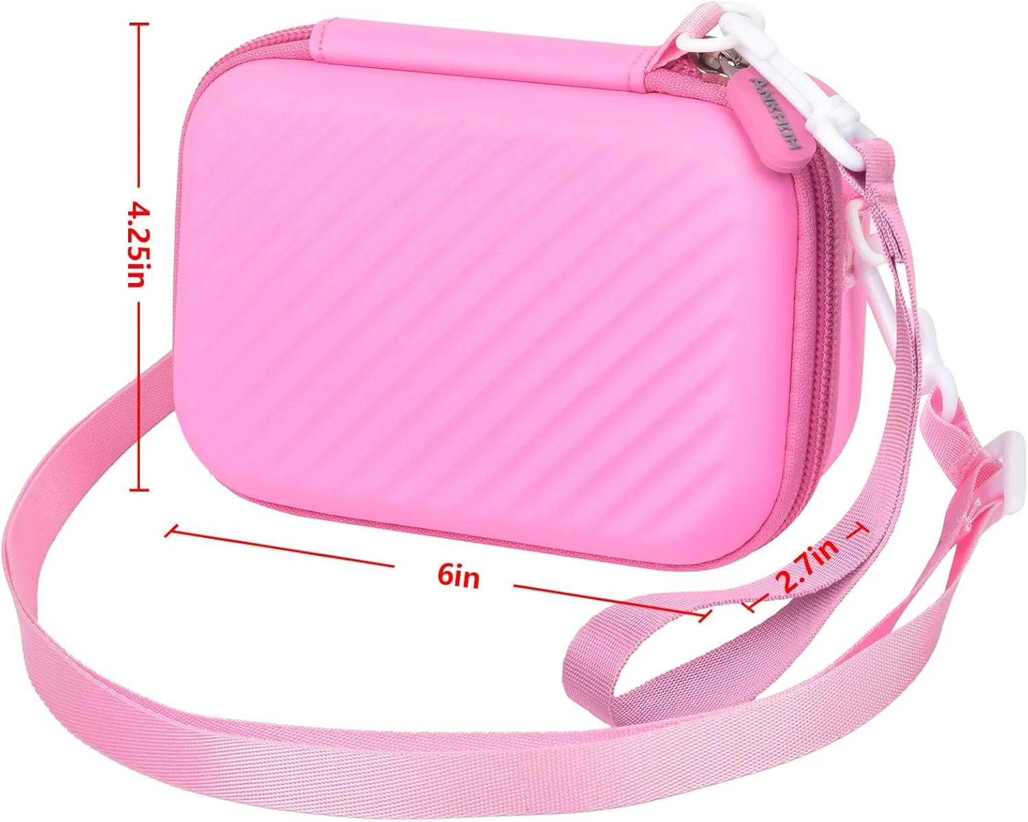 Case for Canon PowerShot SX740/ SX720/ G7X Mark III/ Mark II/ 4K Digital Camera, Point and Shoot Camera Bag With Padded Divider Holds SD Cards, Mesh Pocket for Usb Cable, Accessories-Pink(Box Only)