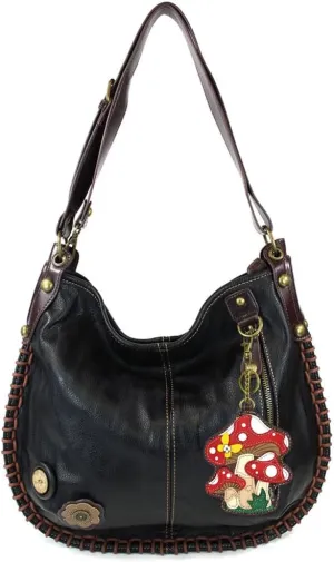 CHALA Convertible Shoulder or Crossbody Large Hobo Handbag with Keyfob -Multicolor
