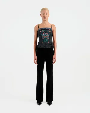 Classic Black Wide-Leg Trousers