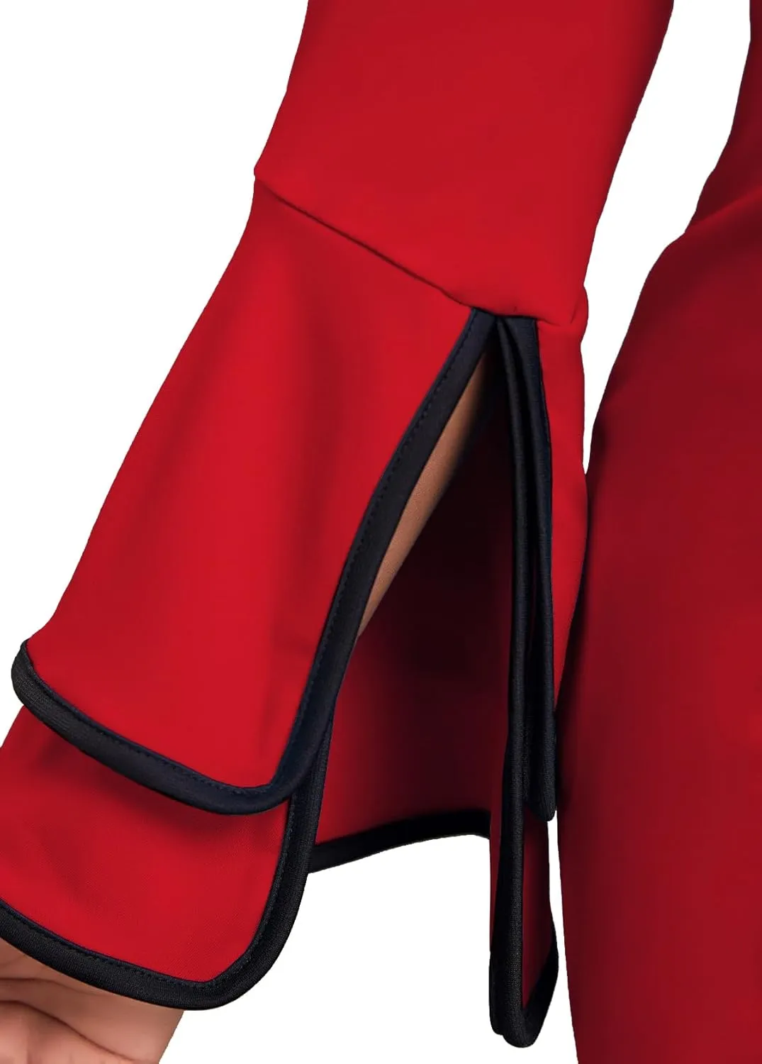Classic Church Dress for Women Bell Long Sleeve Vintage Wear to Work Cocktail Business Split Pencil Sheath Dresses