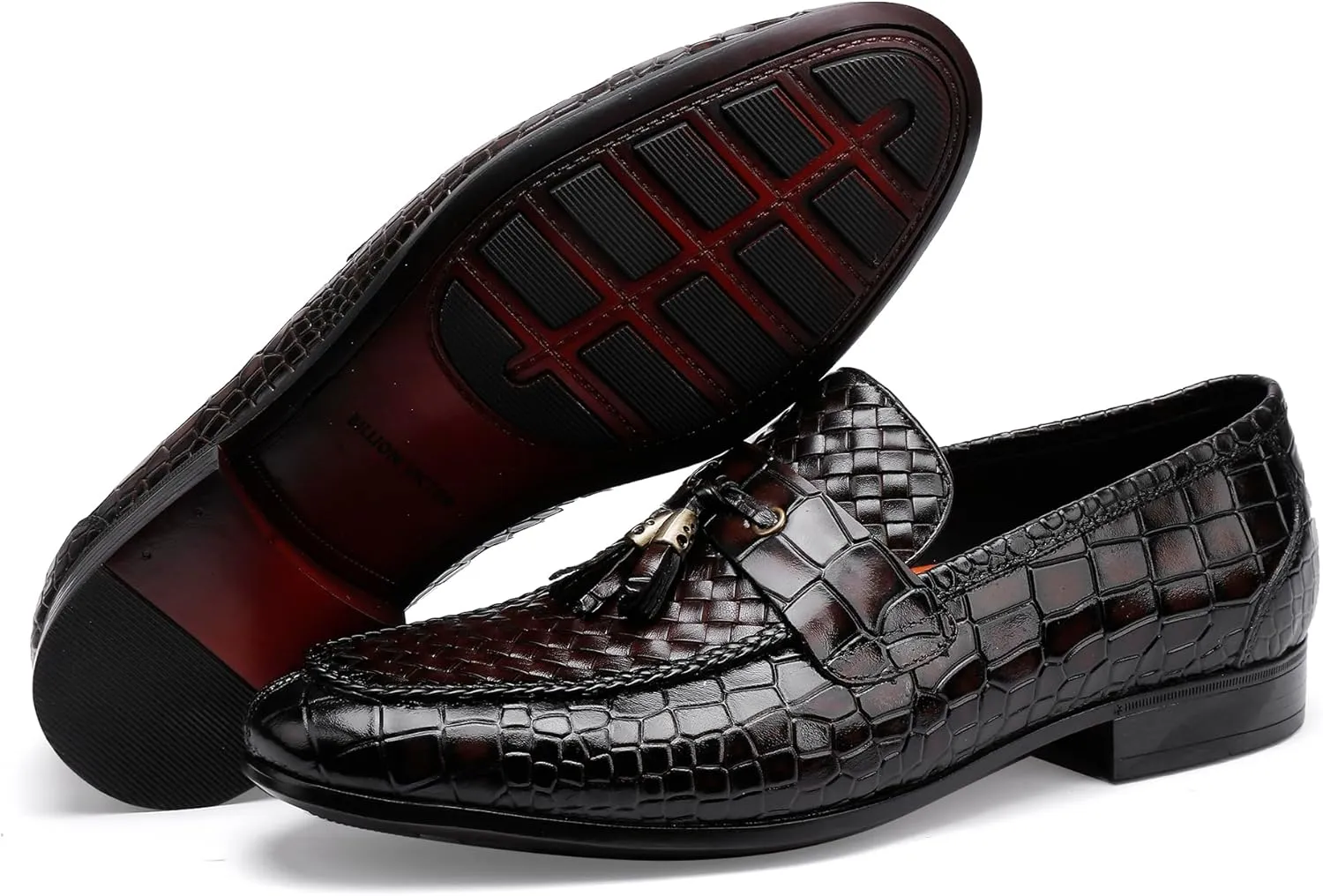Classic Shoes for Men, Leather Dress Shoes Slip on Peny Loafers Derby Shoes