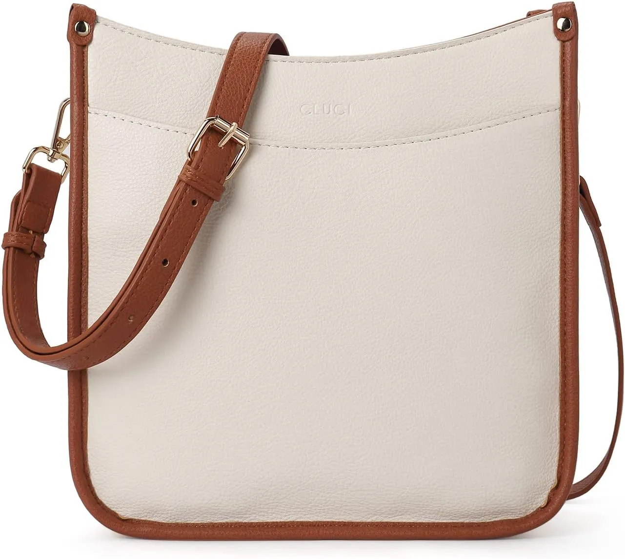 CLUCI Purses for Women, Vegen Leather Crossbody Bags for Woman Trendy, 2PCS Hobo Handbag with 2 Adjustable Guitar Strap