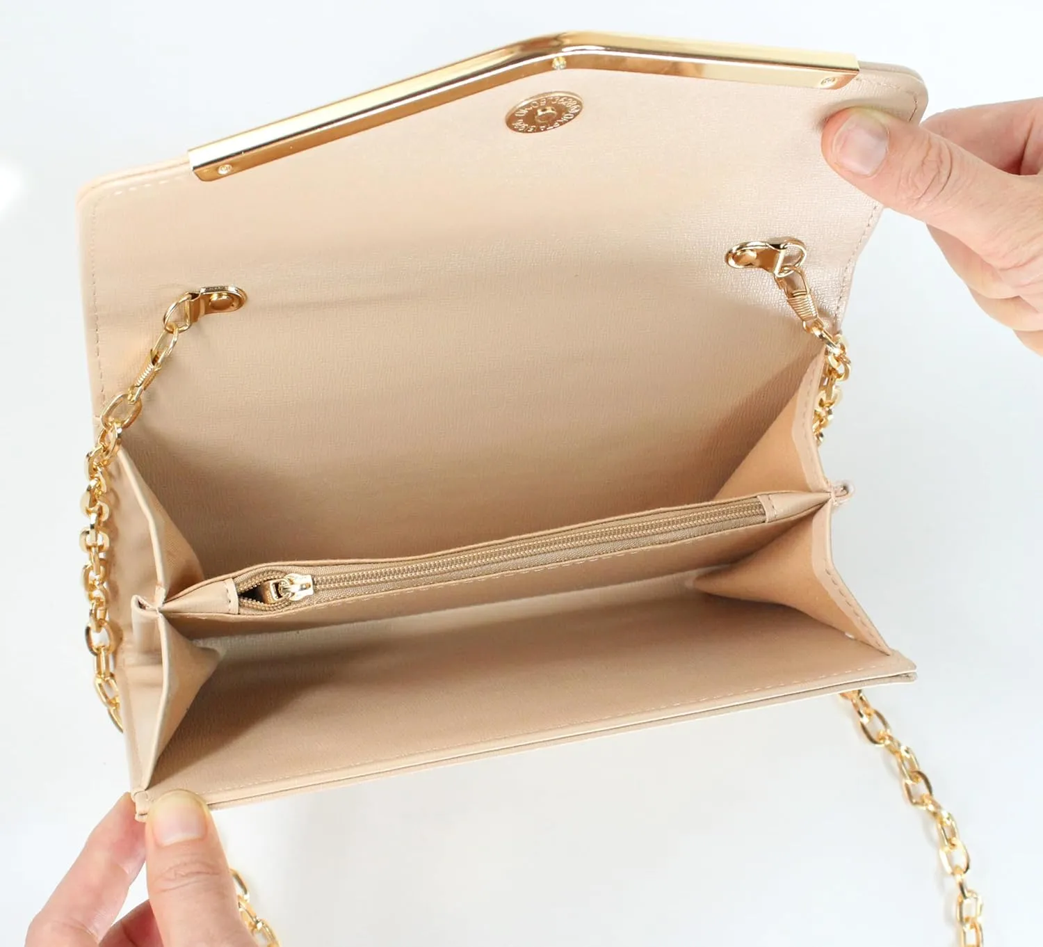 Clutch Purse Evening Bag for Women, Envelope Handbag With Detachable Chain for Wedding and Party