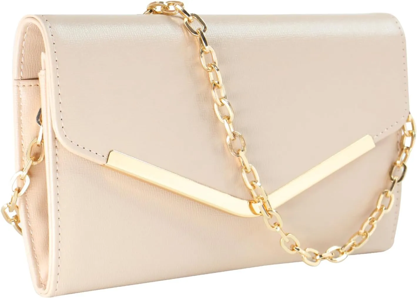 Clutch Purse Evening Bag for Women, Envelope Handbag With Detachable Chain for Wedding and Party