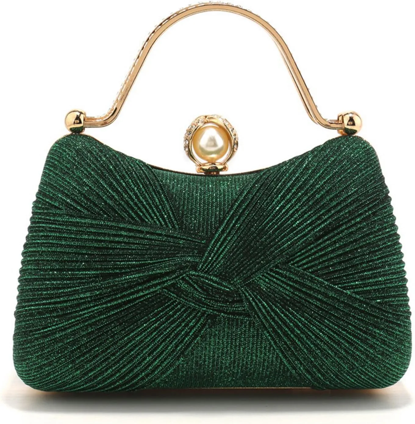 Clutch Purses for Women Handbags Shiny Sequin Wedding Silver Cross Body Purses with Chain,Wedding Prom Party Club