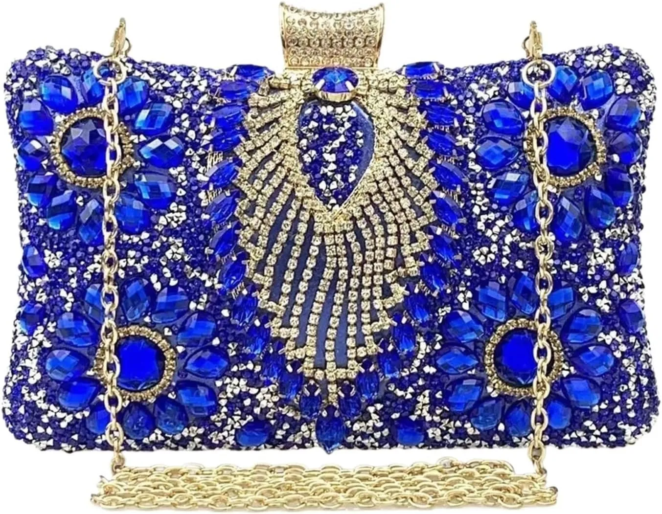 Clutch Purses for Women Multicolored Diamond Evening Clutch Bag for Women Bridal Crystal Flower Handbag for Wedding Party and Dinner Events