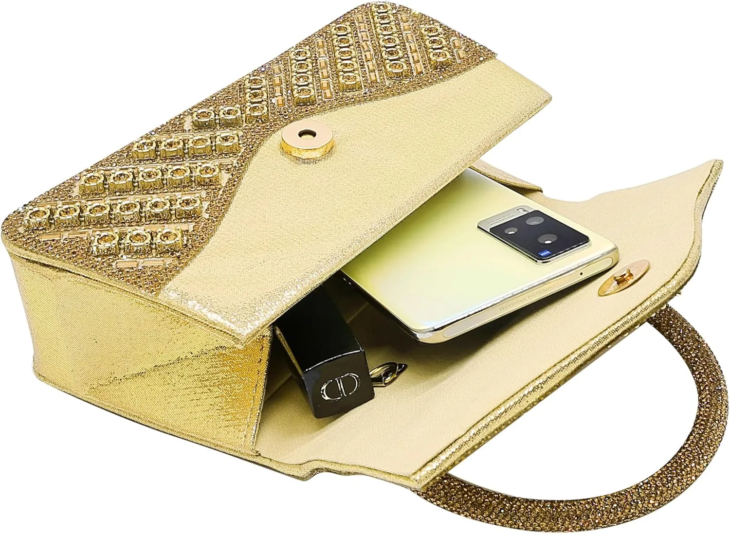 Clutch Purses for Women Sparkly Rhinestones Purses and Handbags for Wedding Party Evening Crossbody Bag with Chain