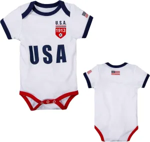 Cnins Sporty Baby Bodysuit 0-24M, Soccer-Themed Infant Onesie for Game Days, Family Matching Outfits, Party & Gift